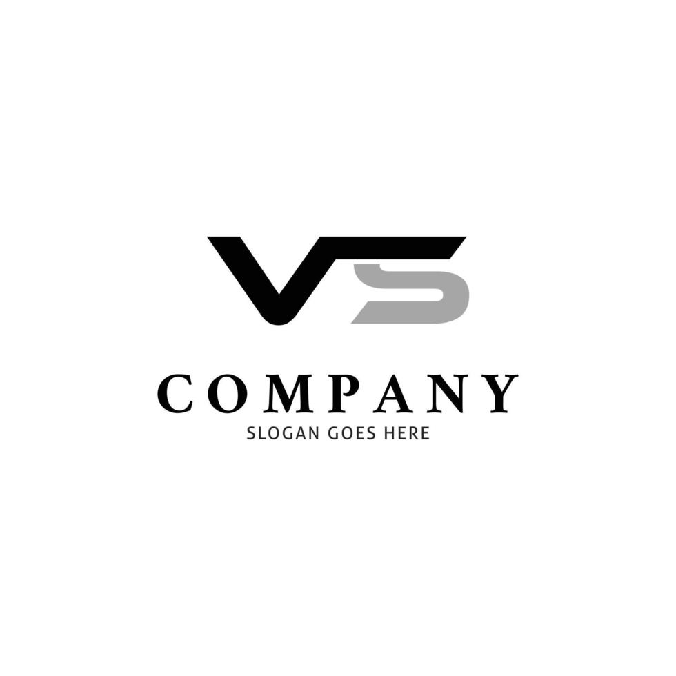Initial Letter VS Icon Vector Logo Template Illustration Design