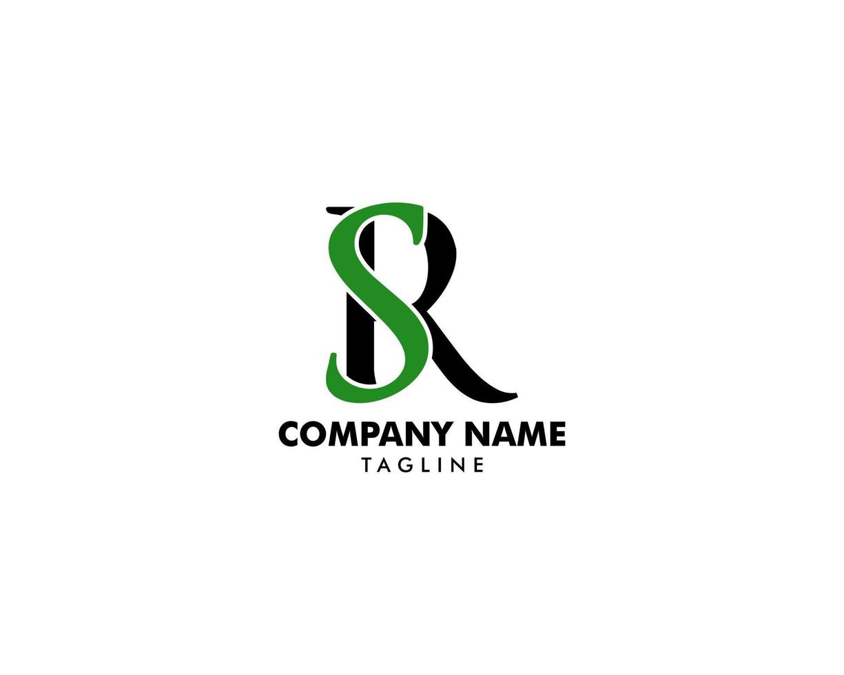 Initial Letter SR Logo Template Design vector
