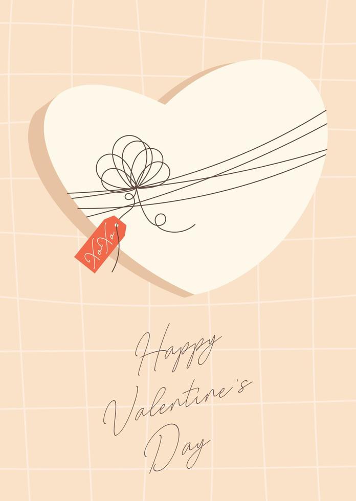 concepto de tarjeta de felicitación del día de san valentín vector