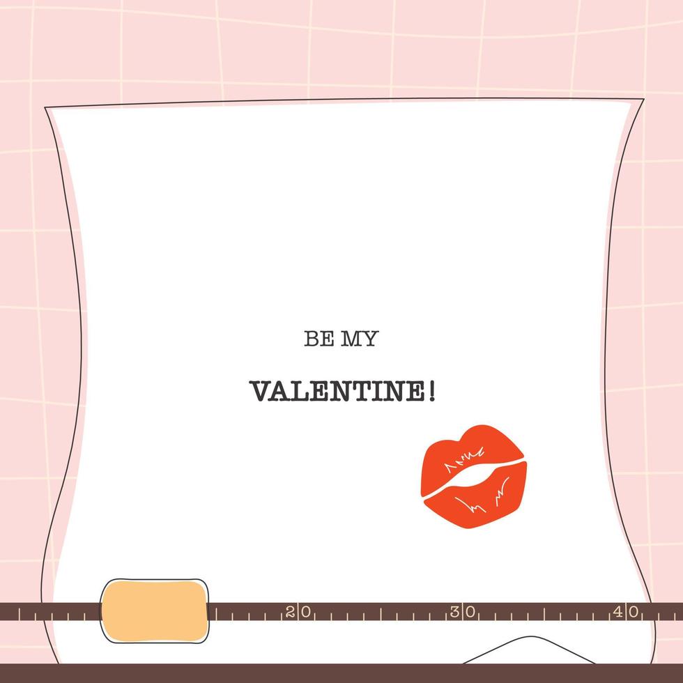 Valentines day greeting card concept vector