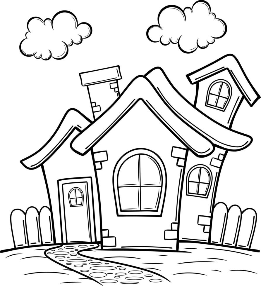 Sketch of House vector