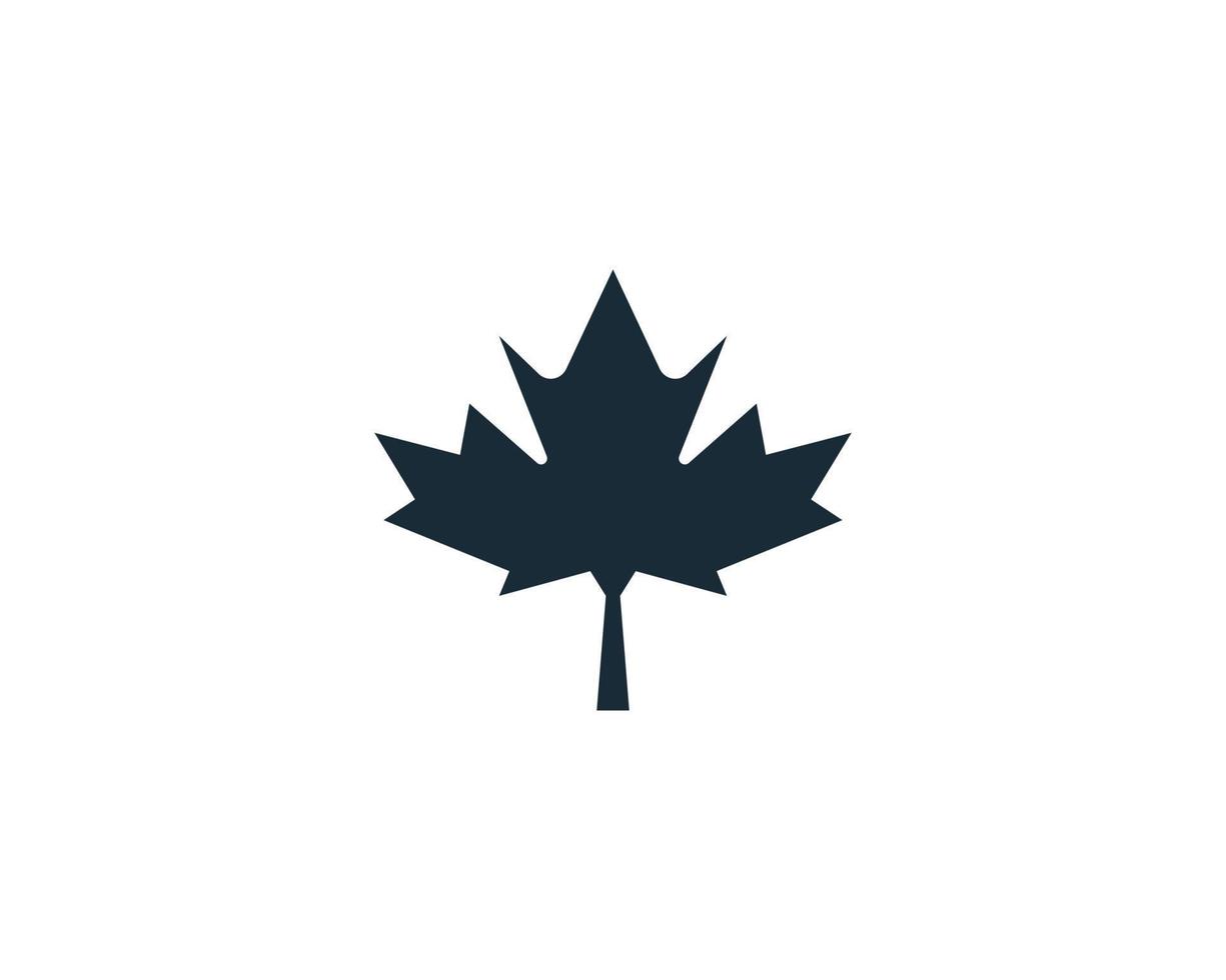 Maple Leaf Icon Vector Logo Template Illustration Design