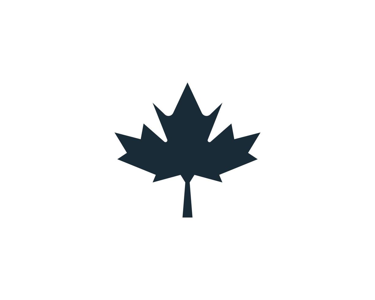 Maple Leaf Icon Vector Logo Template Illustration Design