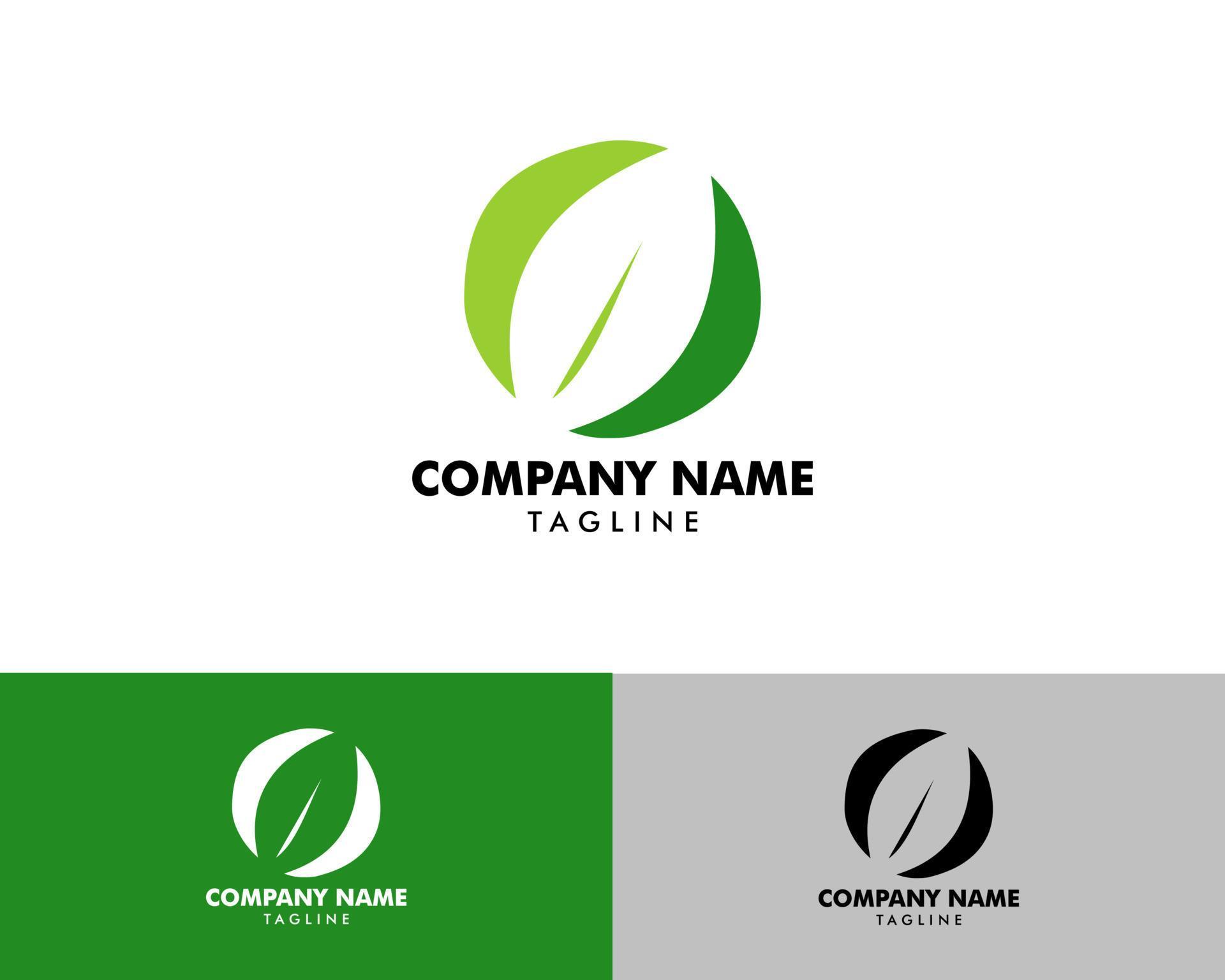Initial Letter O with Leaf Logo 5310166 Vector Art at Vecteezy