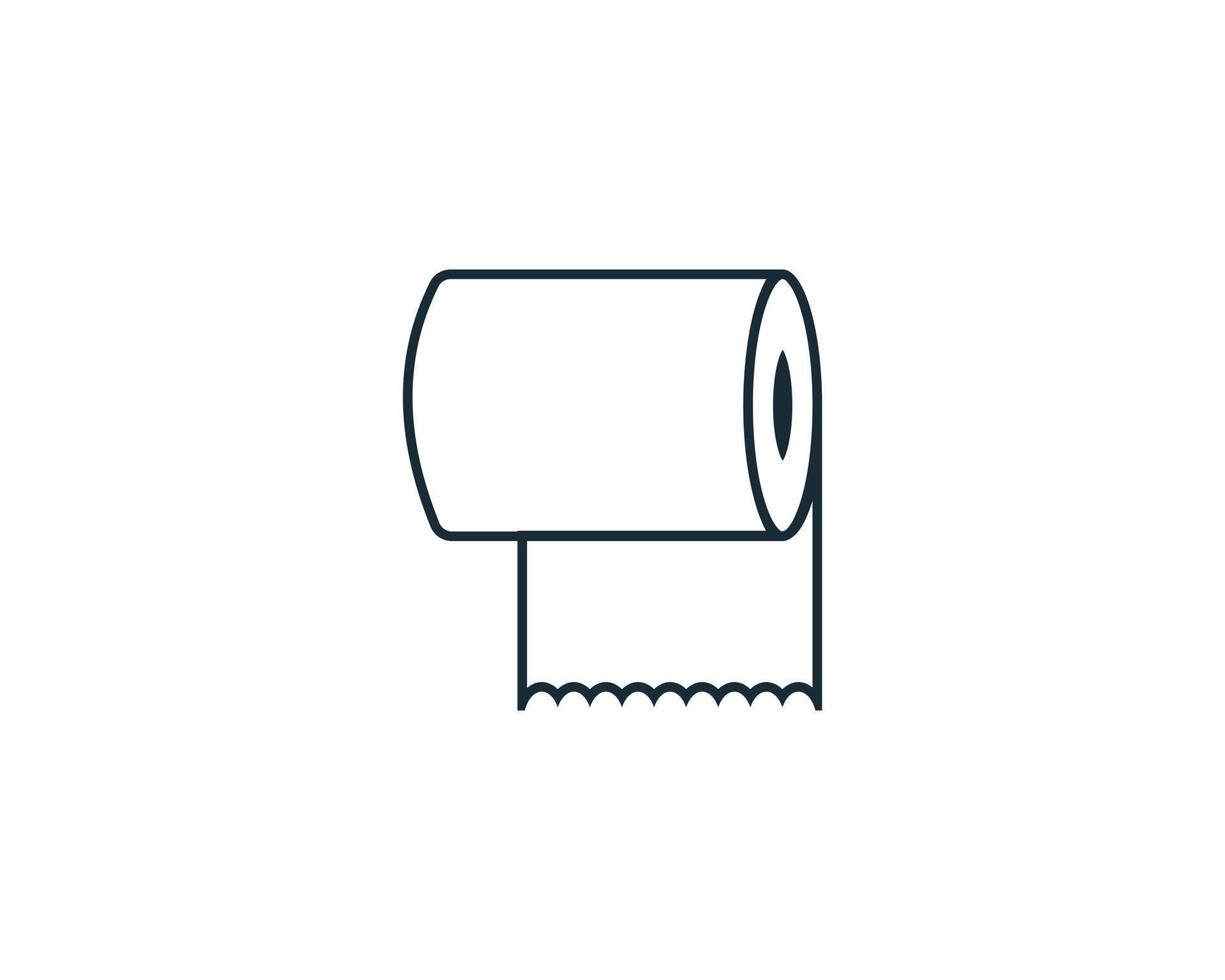 Toilet Paper, Tissue Icon Vector Logo Template Illustration Design