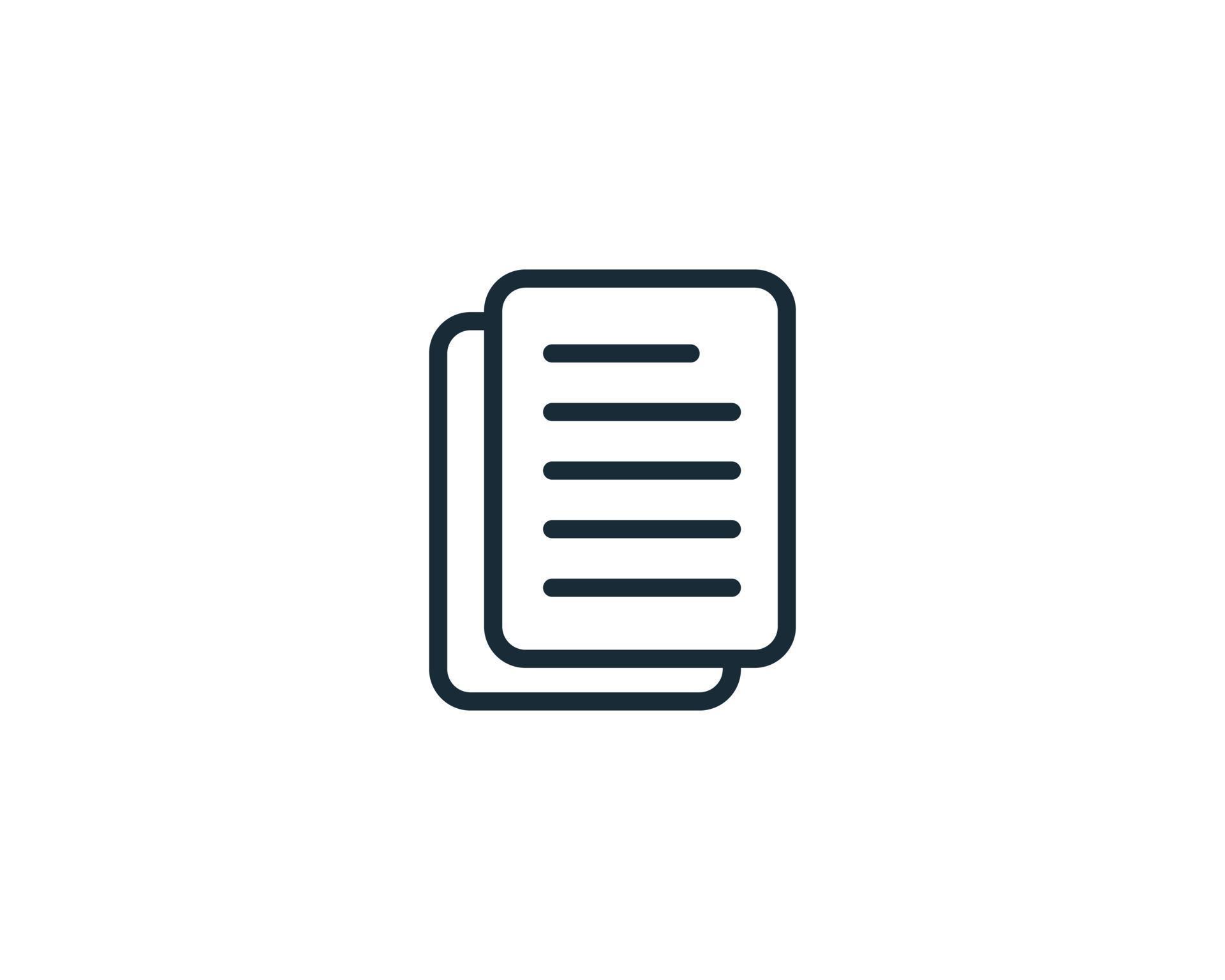 Document Form Icon Design Template Elements 5310312 Vector Art at Vecteezy