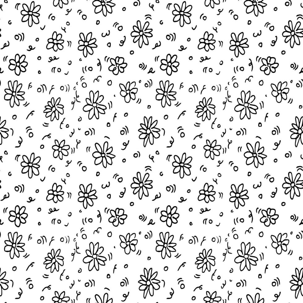 seamless floral background. pattern with flowers vector