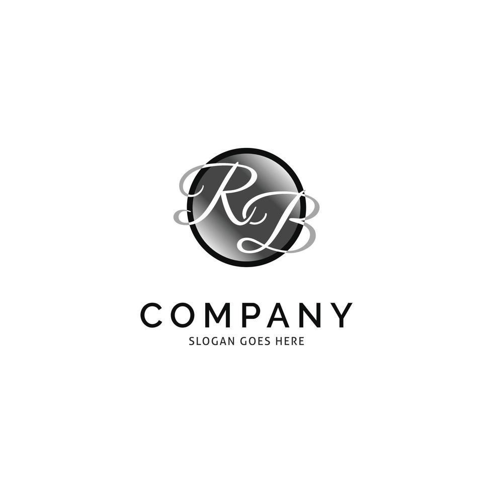 Initial Letter RB Icon Vector Logo Template Illustration Design