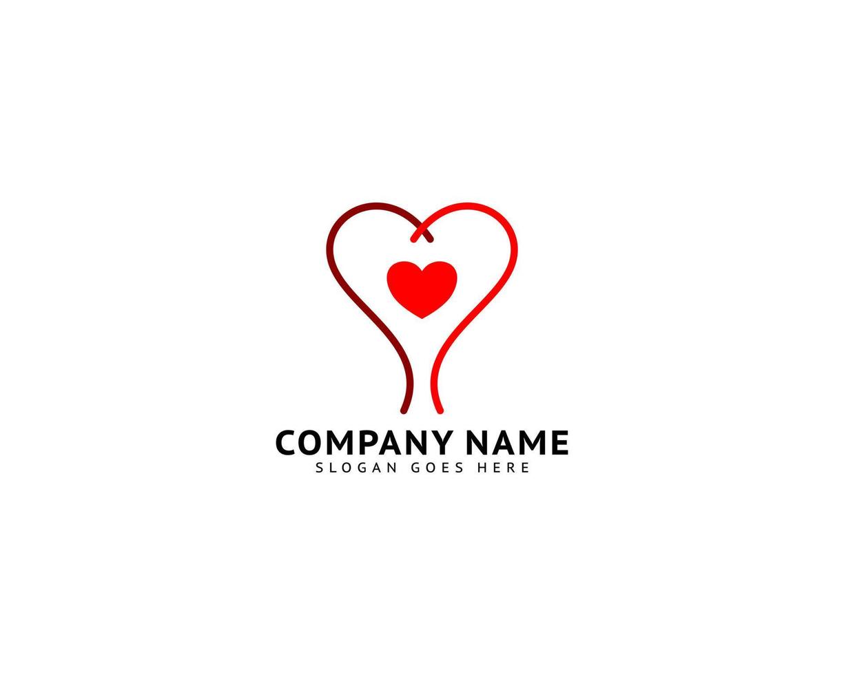 Heart Love Logo Template Vector Icon Design