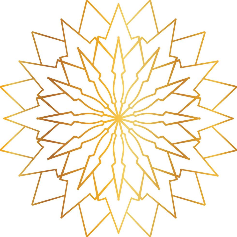 mandala pattern and background design with golden color, flower, texture, circle vector