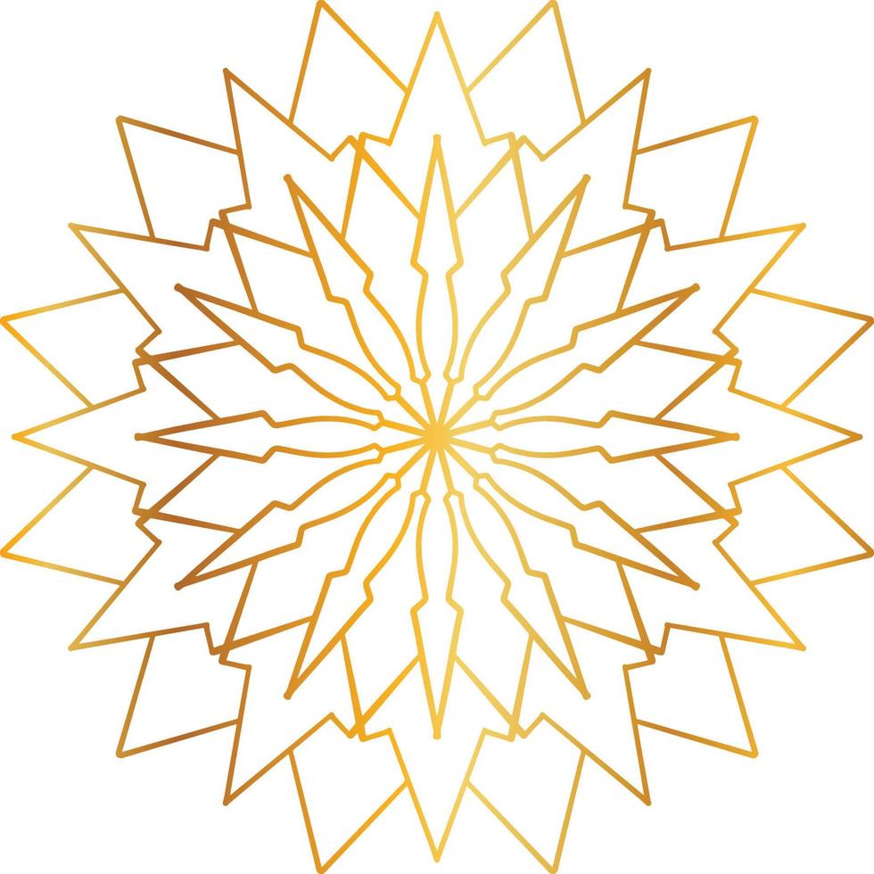 mandala pattern and background design with golden color, flower, texture, circle vector