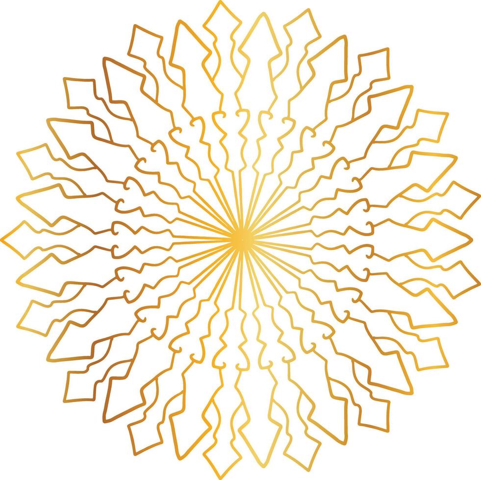 mandala pattern and background design with golden color, flower, texture, circle vector