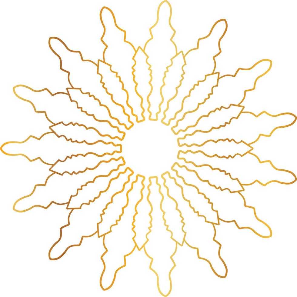 mandala pattern and background design with golden color, flower, texture, circle vector