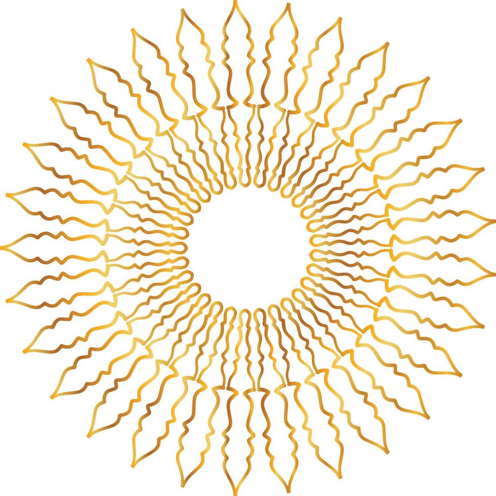 mandala pattern and background design with golden color, flower, texture, circle vector