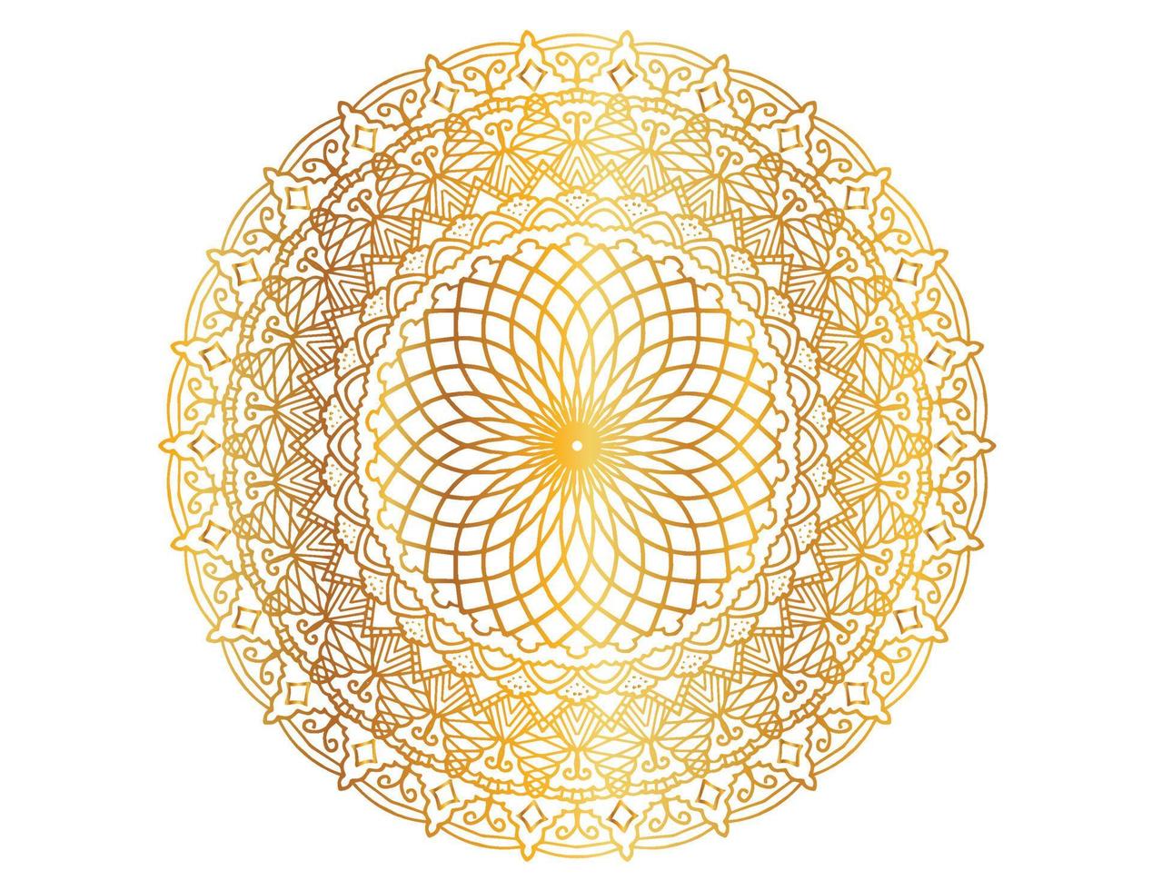 mandala pattern and background design with golden color, flower, texture, circle vector