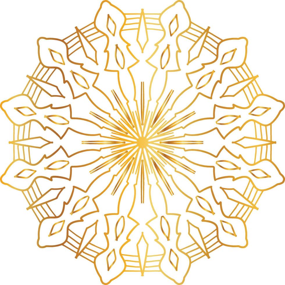 golden mandala design, royal, designing, background, circle, flower vector