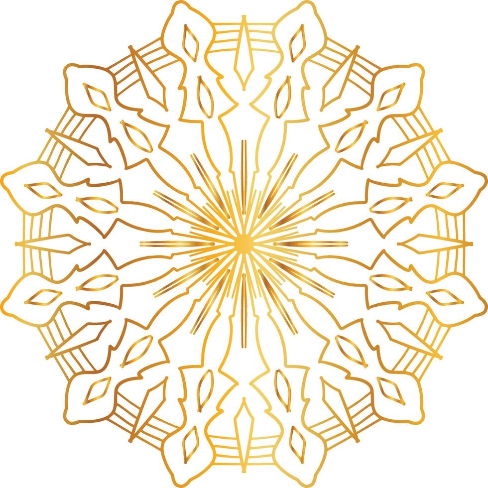 golden mandala design, royal, designing, background, circle, flower vector