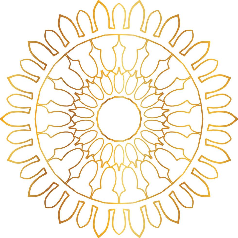golden mandala design, royal, designing, background, circle, flower vector