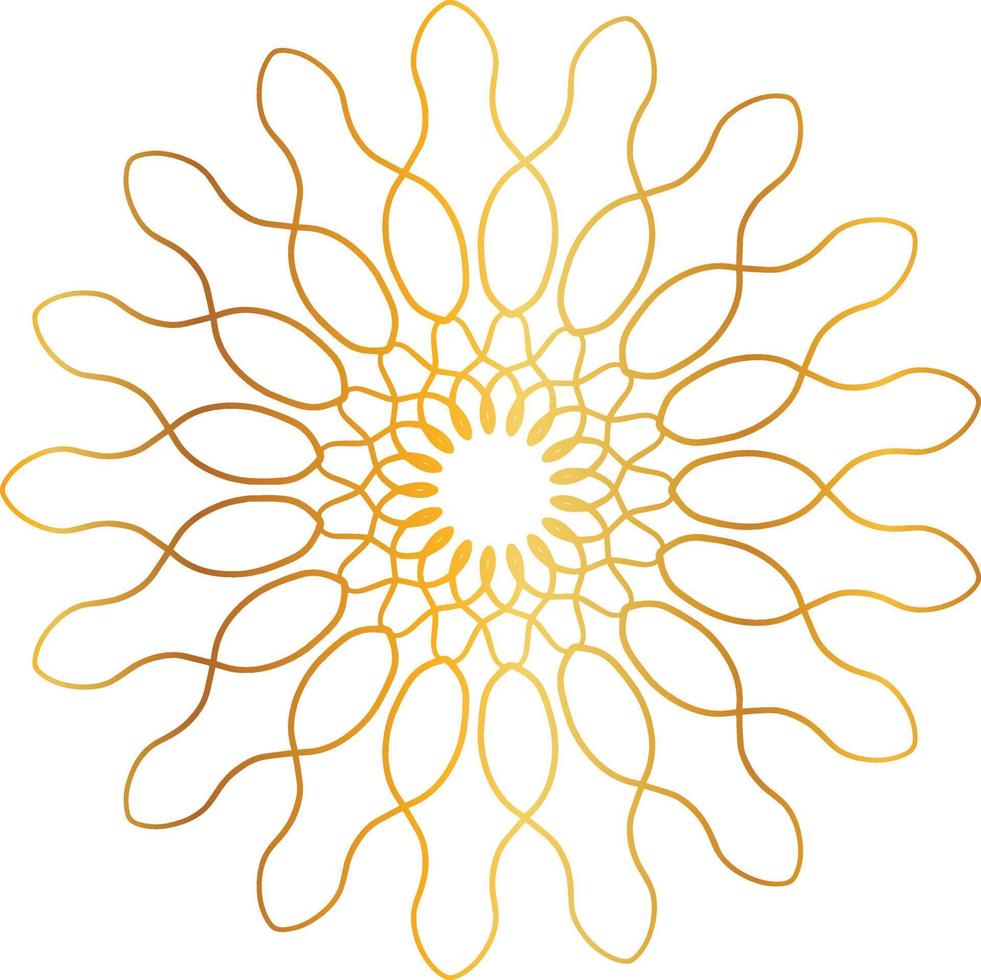 golden mandala design, royal, designing, background, circle, flower vector