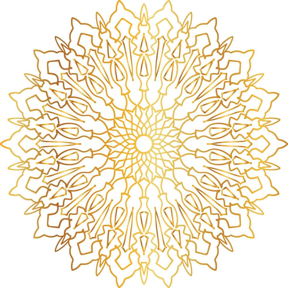 golden mandala design, royal, designing, background, circle, flower vector