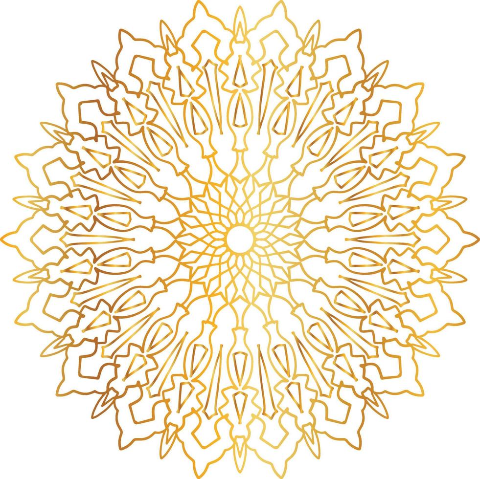 golden mandala design, royal, designing, background, circle, flower vector