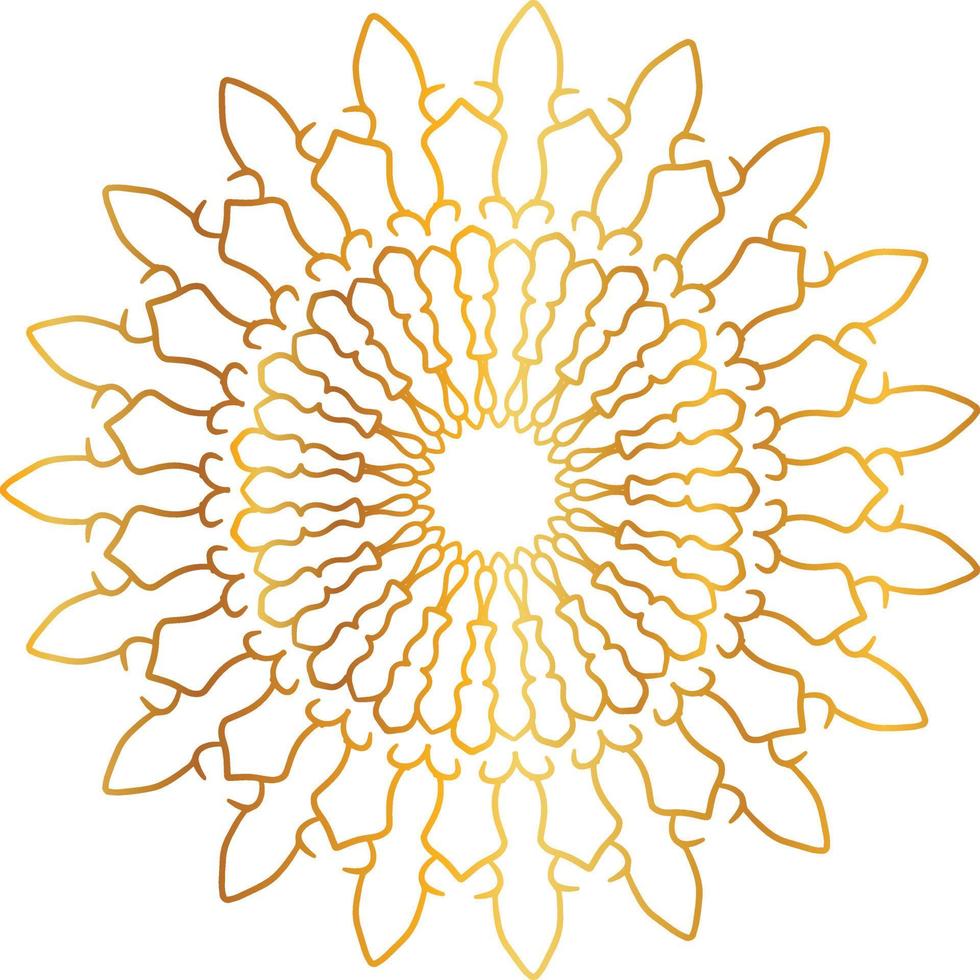 golden mandala design, royal, designing, background, circle, flower vector