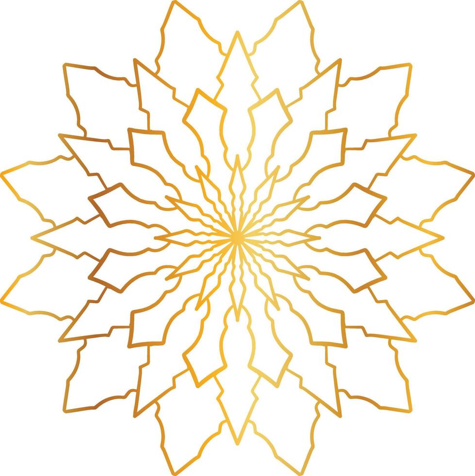 mandala pattern and background design with golden color, flower, texture, circle vector