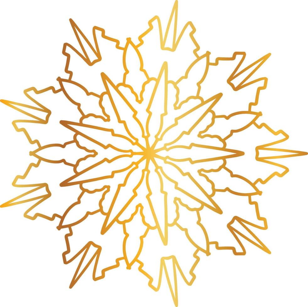 mandala pattern and background design with golden color, flower, texture, circle vector