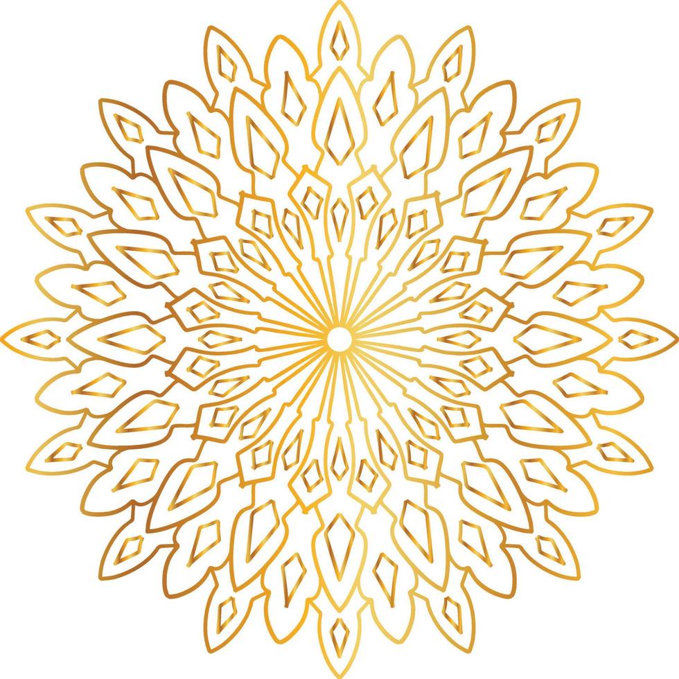 mandala pattern and background design with golden color, flower, texture, circle vector