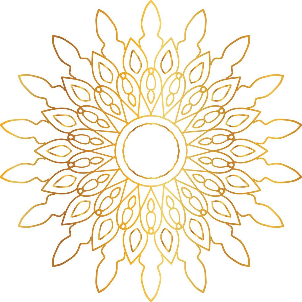 golden mandala design, royal, designing, background, circle, flower vector