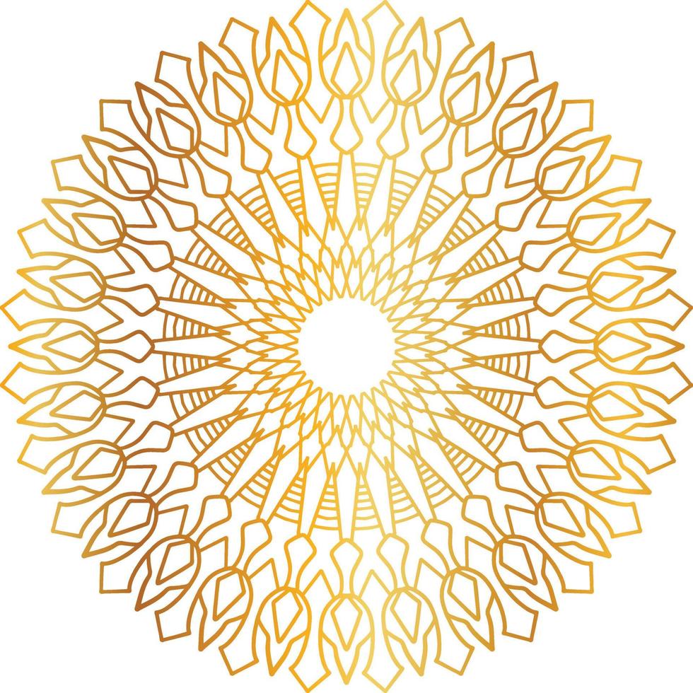 golden mandala design, royal, designing, background, circle, flower vector