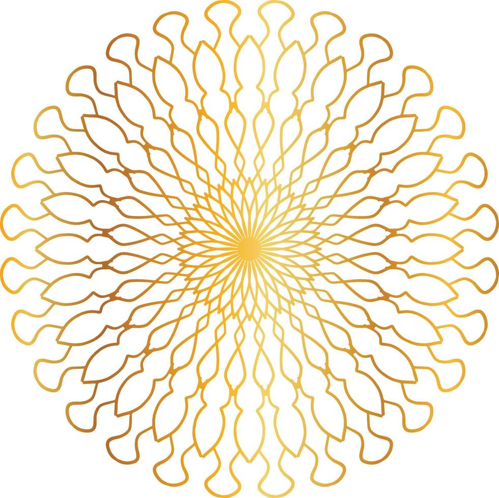 golden mandala design, royal, designing, background, circle, flower vector