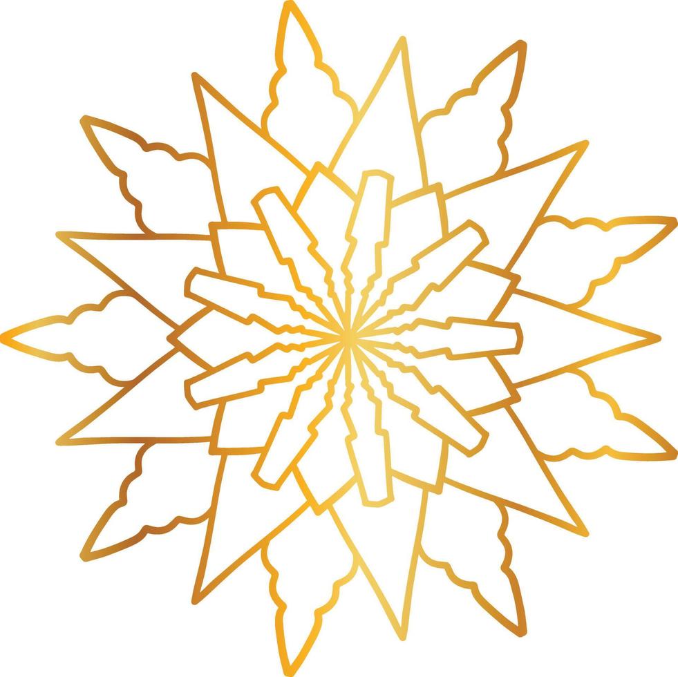 mandala pattern and background design with golden color, flower, texture, circle vector