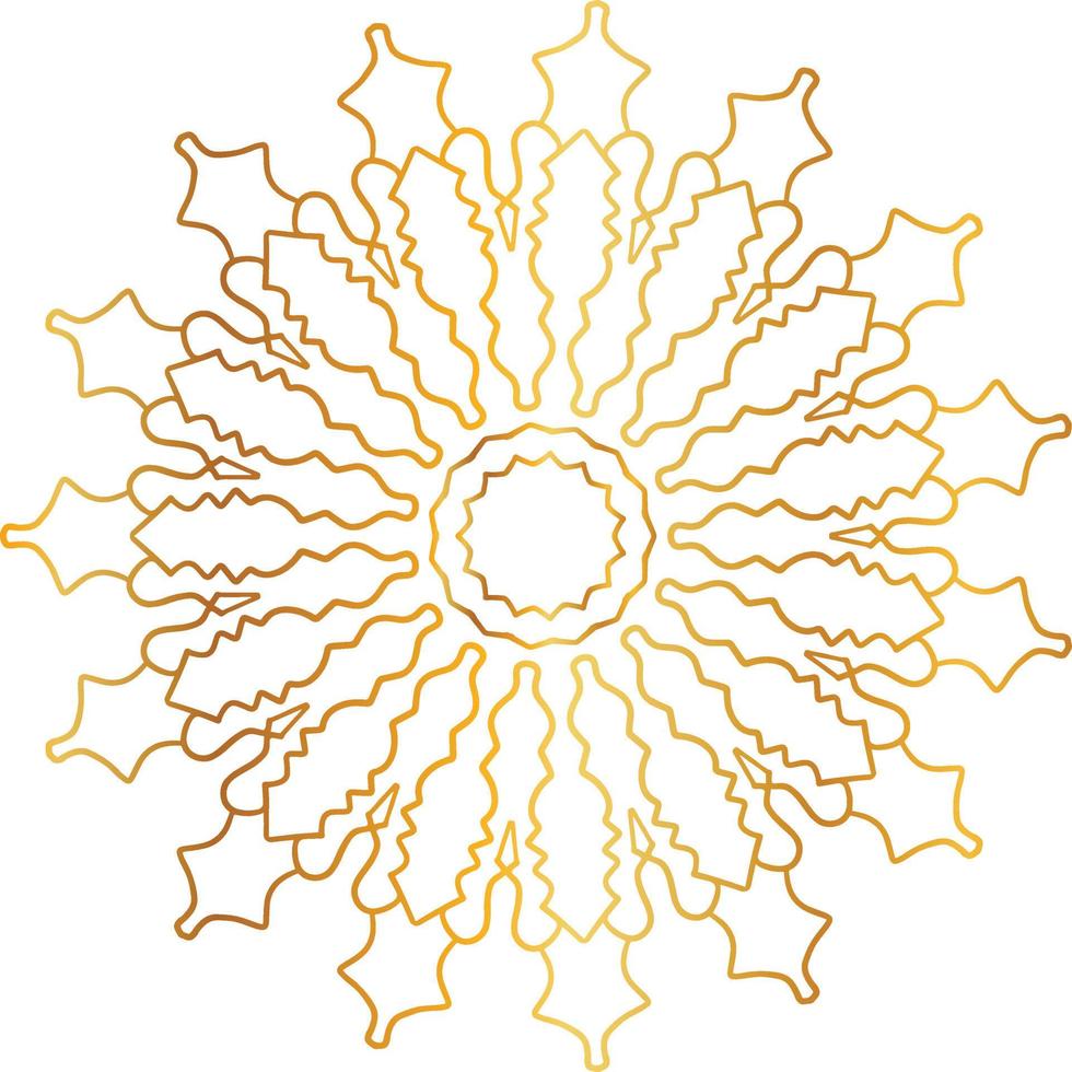 mandala pattern and background design with golden color, flower, texture, circle vector