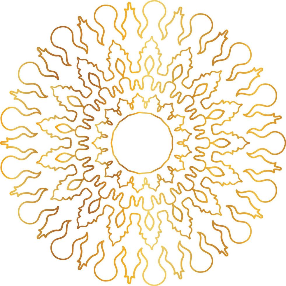 golden mandala design, royal, designing, background, circle, flower vector