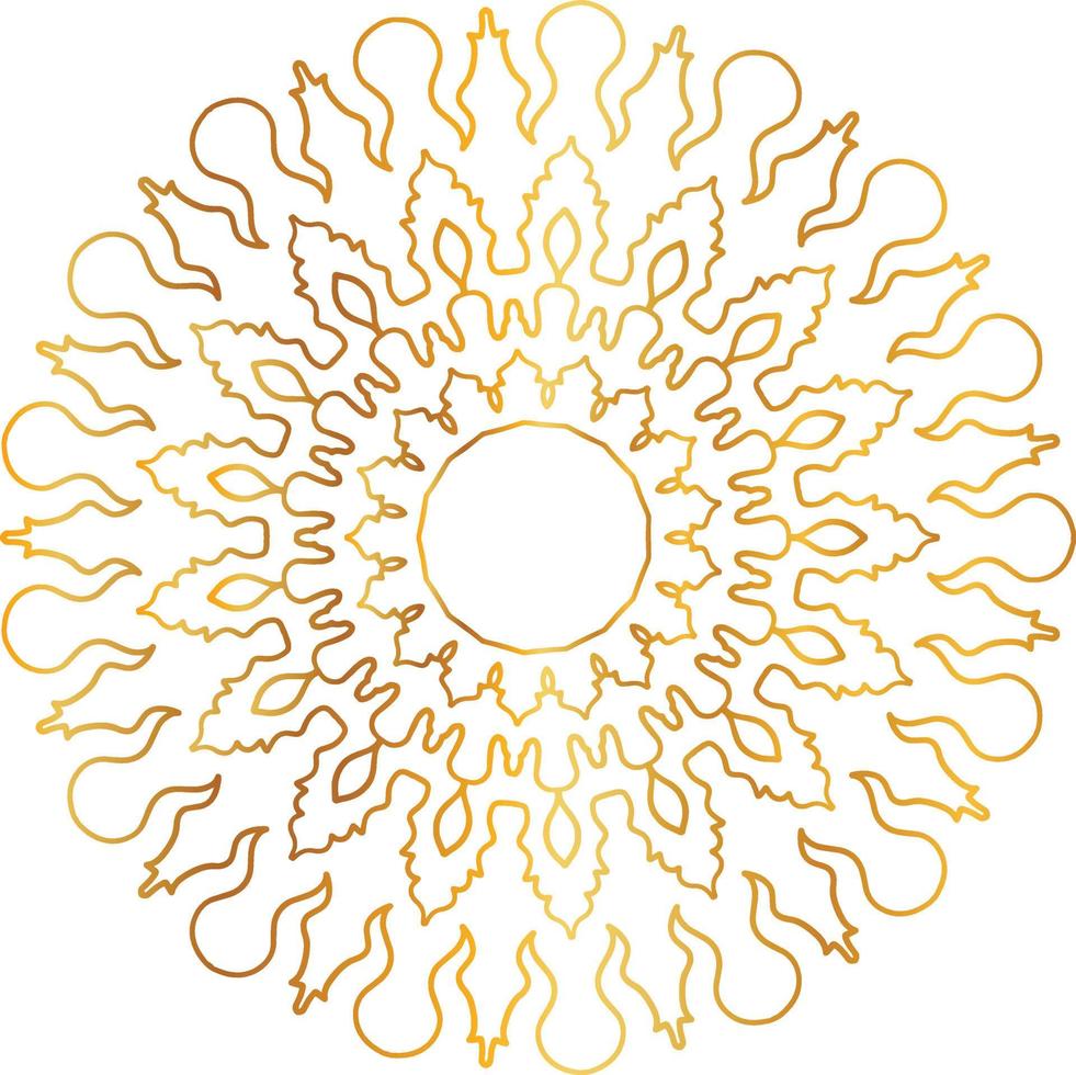 golden mandala design, royal, designing, background, circle, flower vector