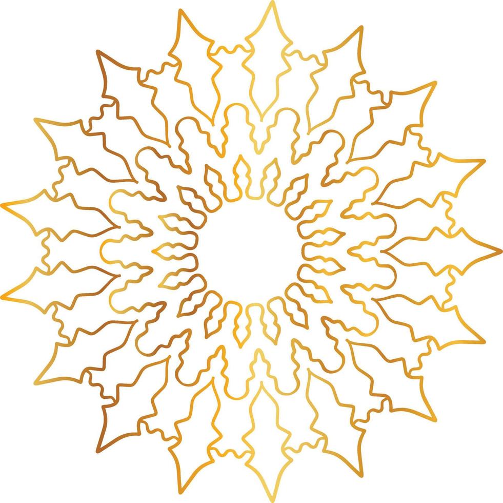 golden mandala design, royal, designing, background, circle, flower vector