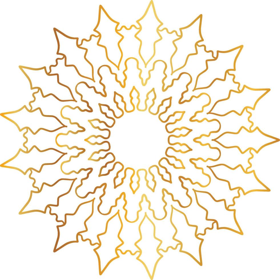 golden mandala design, royal, designing, background, circle, flower vector