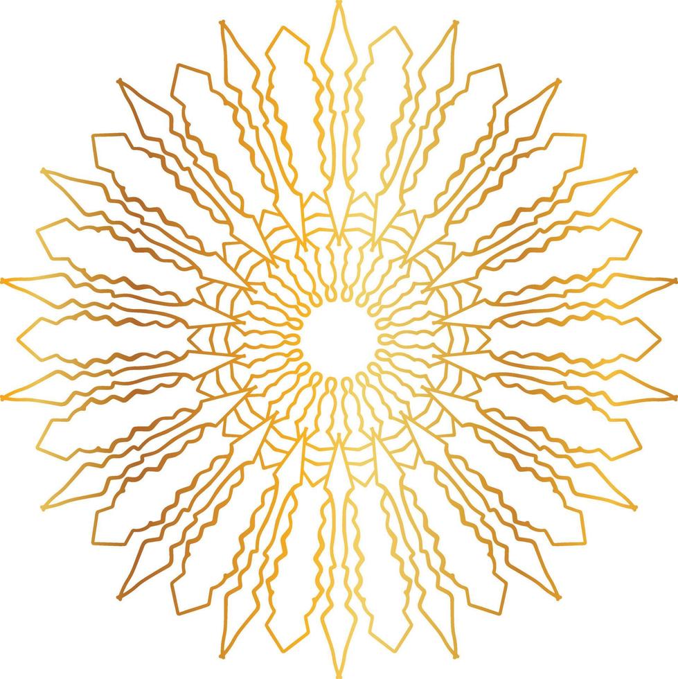 diseño de mandala dorado, real, diseño, fondo, circulo, flor vector