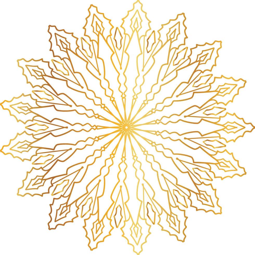 mandala pattern and background design with golden color, flower, texture, circle vector