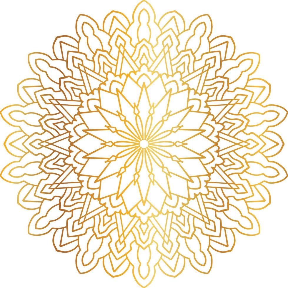 mandala pattern and background design with golden color, flower, texture, circle vector