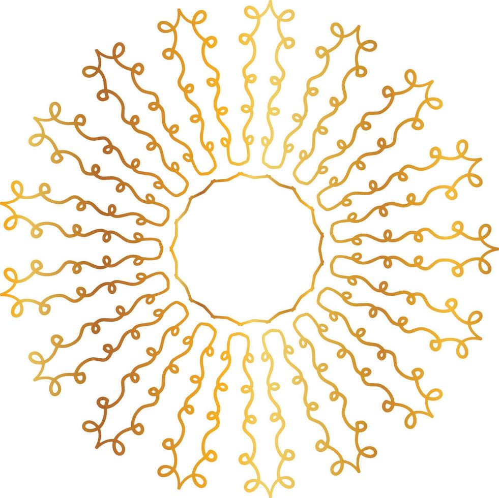 golden mandala design, royal, designing, background, circle, flower vector