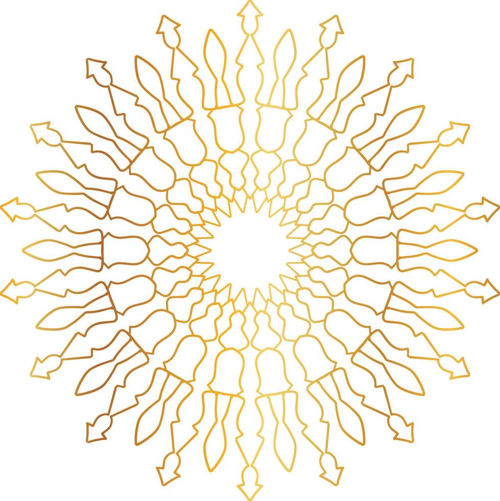 golden mandala design, royal, designing, background, circle, flower vector