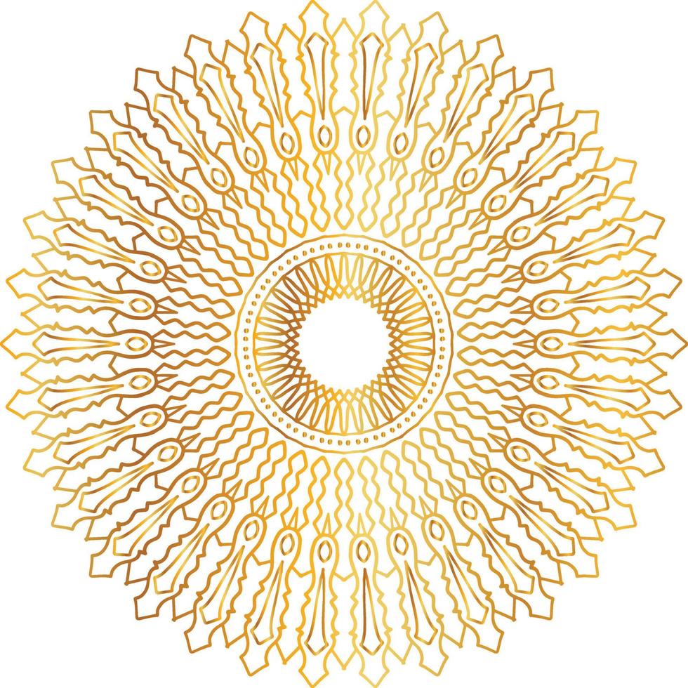 golden mandala design, royal, designing, background, circle, flower vector