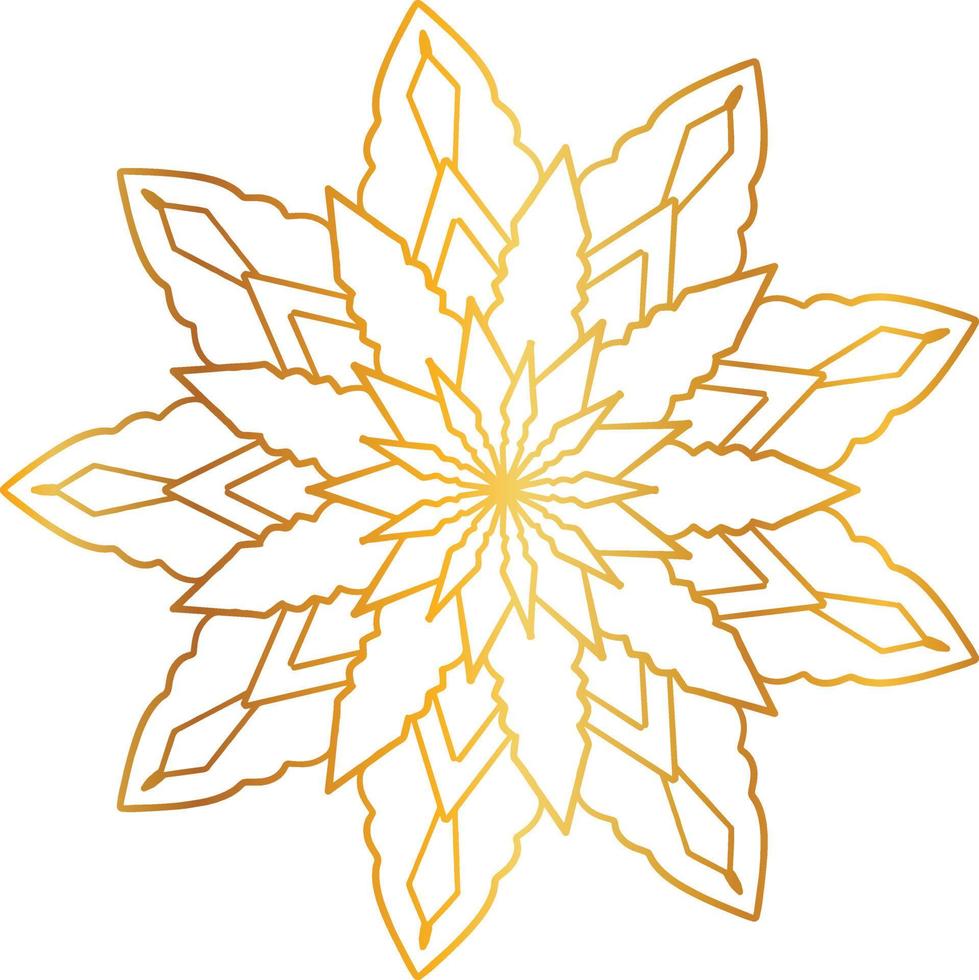 mandala pattern and background design with golden color, flower, texture, circle vector