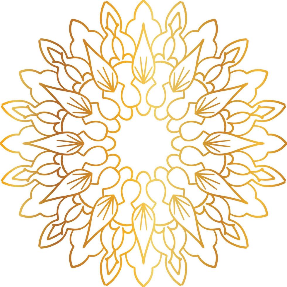 golden mandala design, royal, designing, background, circle, flower vector