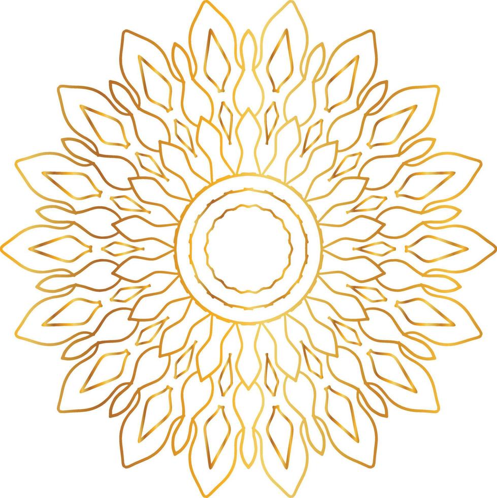 golden mandala design, royal, designing, background, circle, flower vector