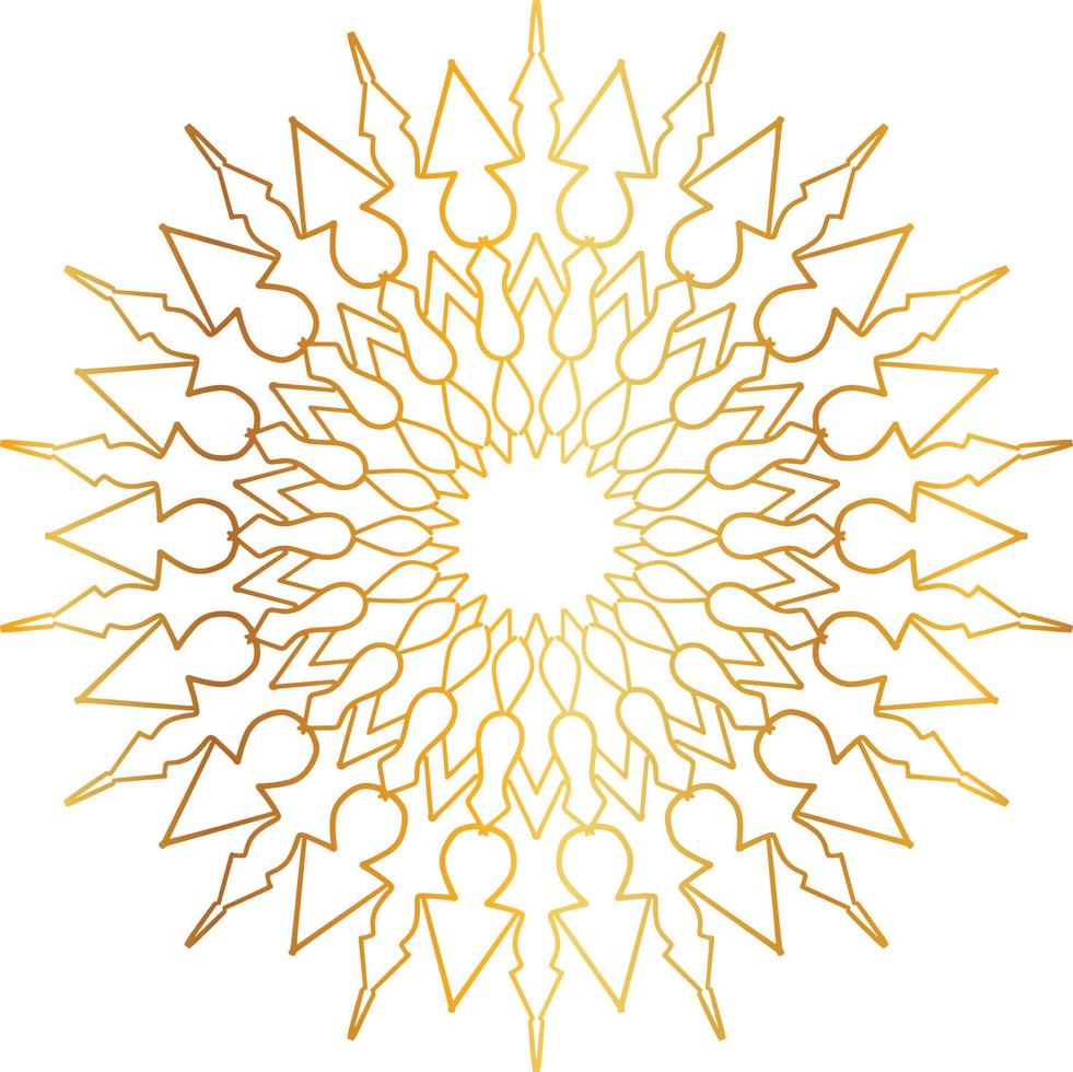 golden mandala design, royal, designing, background, circle, flower vector