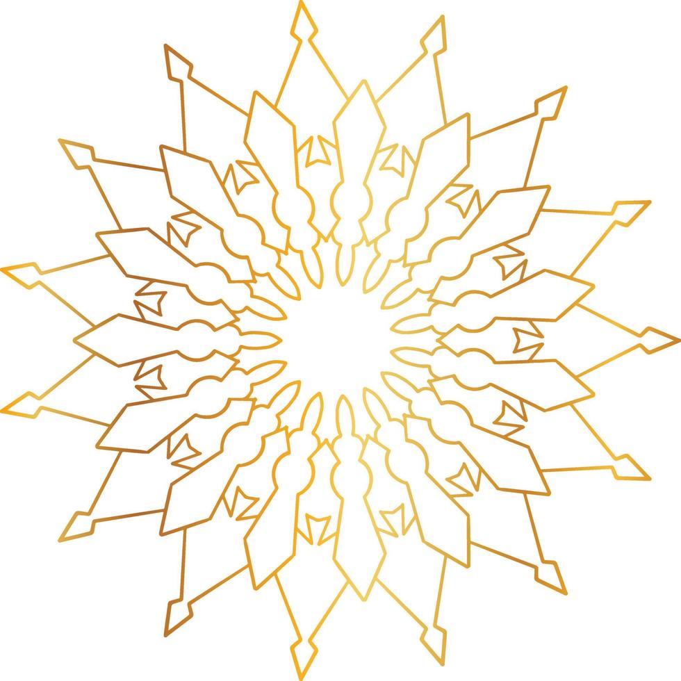 mandala pattern and background design with golden color, flower, texture, circle vector