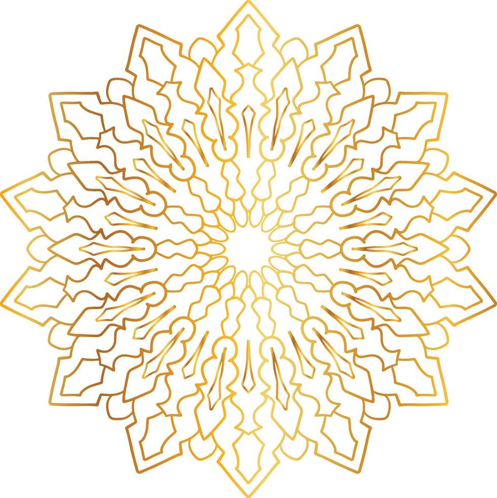 mandala pattern and background design with golden color, flower, texture, circle vector